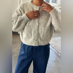 Elegant Gray Cardigan for Women